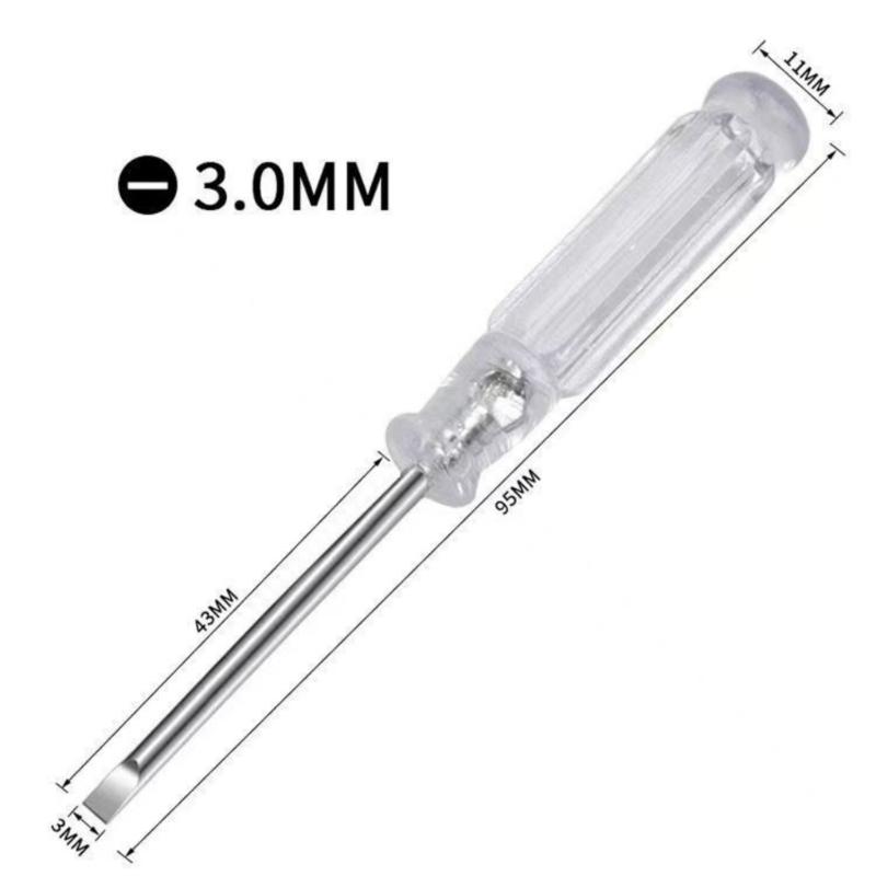 Mini Transparent Crossing Screwdriver Slotted Screw Driver Small Manual Home Appliances Repair Tool Home
