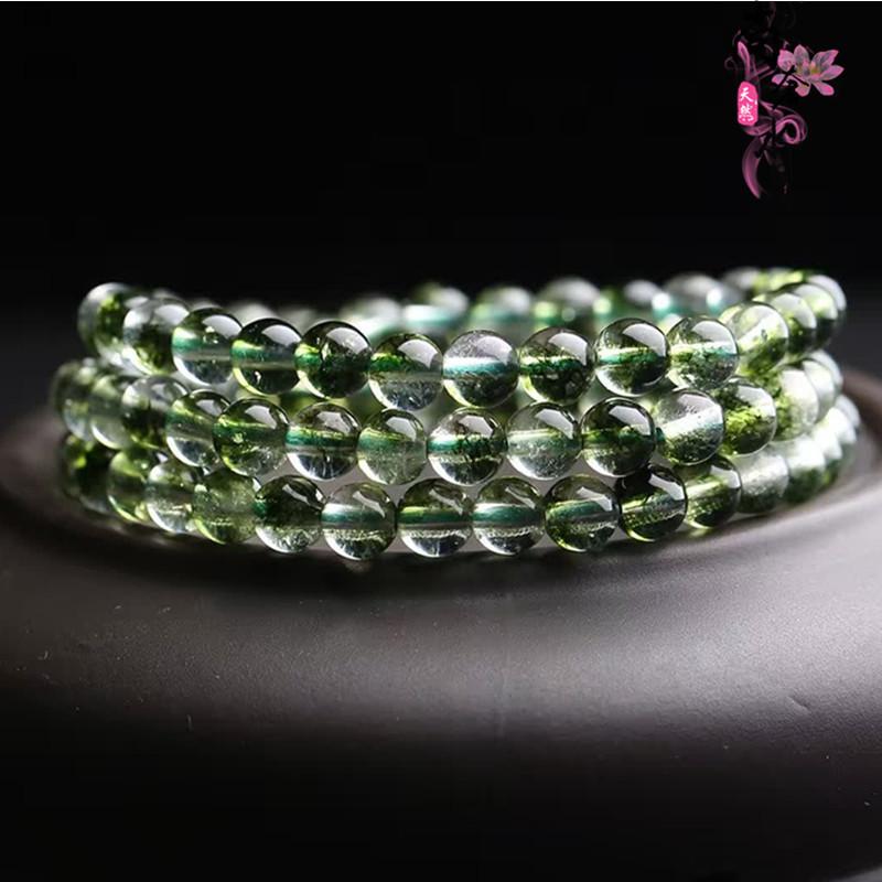 6Millimeter burst crystal bracelet, multi-strand, unisex, each piece is unique