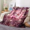 1PC Hello Kitty Cartoon Print Flannel Blanket, High quality All Seasons, Home Decor, Warmth and Comfort, Perfect for Christmas Gifts