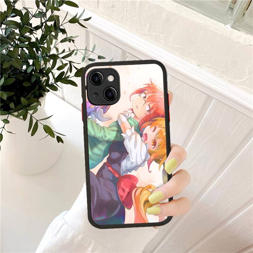 Miss Kobayashi's Dragon Maid Phone Case for iPhone 14 11 12 13 Mini Pro Max 8 7 Plus X XR XS MAX Translucent Matte Cover