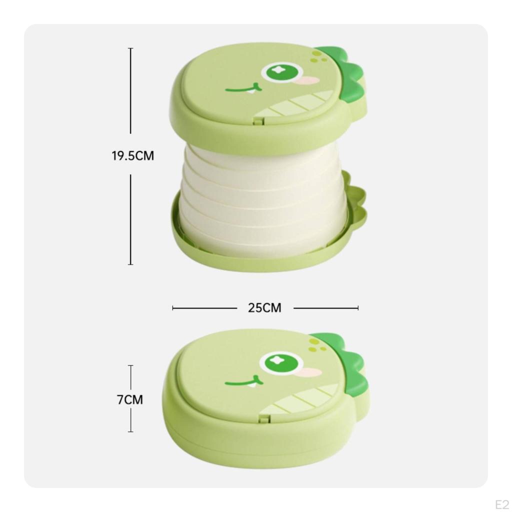 DinosaurThemed Portable Potty | Raised spill Guard, Convenient Carrying Handle, Collapsible Potty,