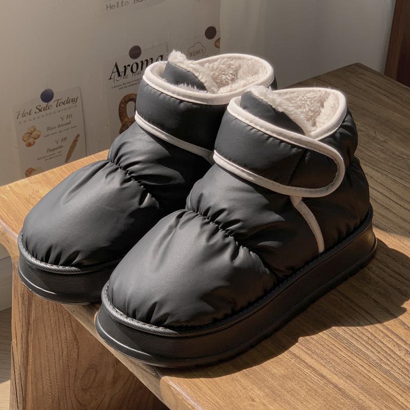 Cotton slippers winter bag heel 2025 new thickened outer wear cotton shoes indoor versatile couple velvet