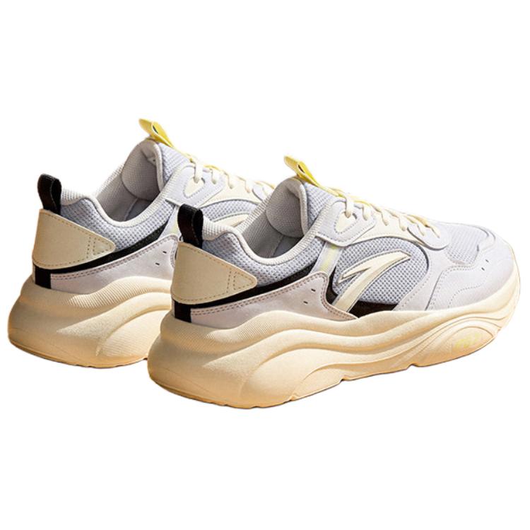 Men's Sneakers ANTA Unrestrained 3 Running Shoes Men's Low-top Jacquard Gray Silver Light With A Hint Of