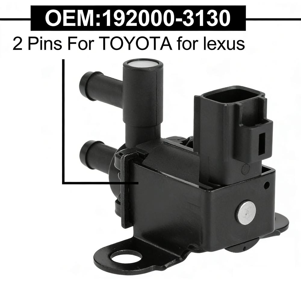 2-Pin Car Vacuum Solenoid Switch Valve OEM 192000-3130 Car Replacement VSV Accessory for Toyota for Lexus Vehicles
