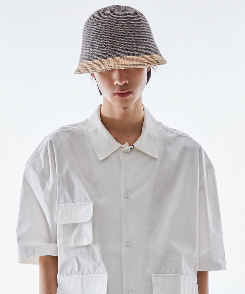 Seullipiseullib Brisbane Gray/Beige Bucket Hat
