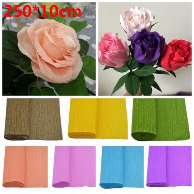 Craft Packing Gifts Wedding Party Decoration Crepe Paper Origami Crinkled Roll Wrapping Supplies