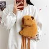 Capybara Plush Water Animal Backpack With Zipper Closure For Casual Daily Use