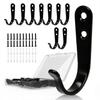 Durable Iron Coat Hooks Set of 5/10 Wall Mounted with Rust Proof Screws for Home Office