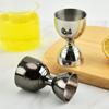 Wine Measuring Cup Stainless Steel Cocktail Measuring Jigger with Scale Wine Pouring Tool for Kitchen Bar
