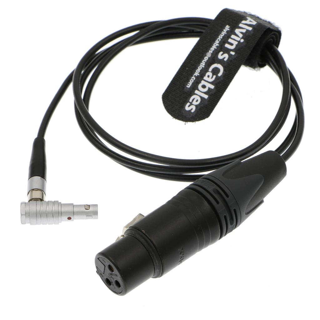 Cables Alexa Mini Compatible Audio 00 Male To XLR 1M Alvin's Cable, 5-pin 3-pin Female, L-shaped,