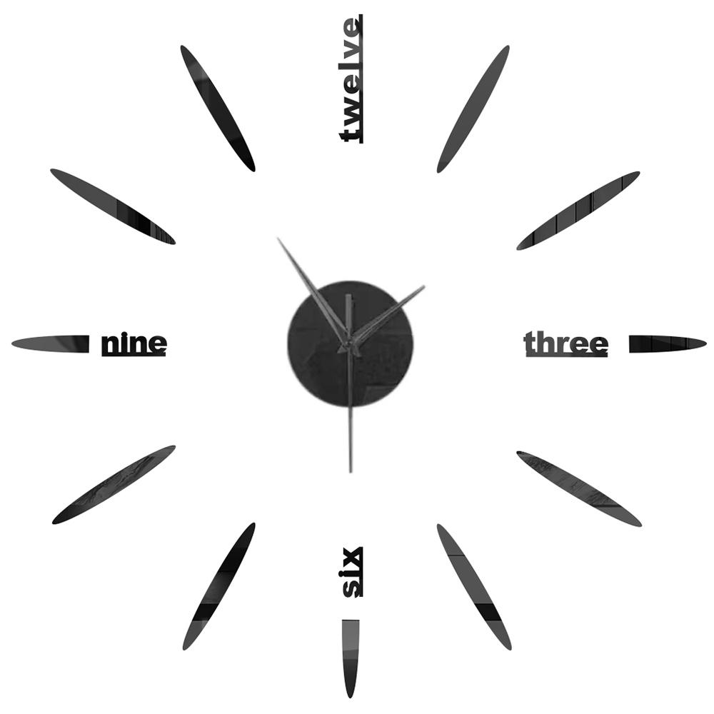 3D Wall Clock DIY Mirror Wall Stickers Home Decor Quartz Needle Watch Living Room Removable Art Decal Sticker Reloj De Pared Hot