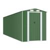 3147433 vidaXL Garden Shed Green 192x689x223 Cm Galvanized Steel