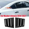 For Mazda 6 Atenza 2014 2015- ABS Plastic Rear Window Quarter Louver Scoop Cover Side Vent Trim Car Adhesive Accessories
