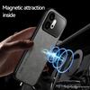 KEYSION Luxus Retro PU-Leder Handyhülle für HONOR 600 Pro 5G Silikon+PC Stoßfeste Handy-Rückabdeckung für Huawei Honor 600 5G