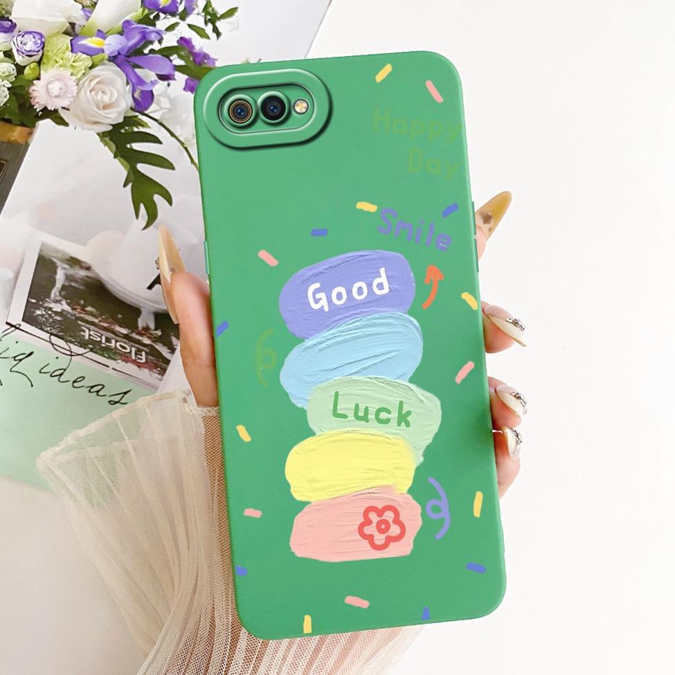 For Realme C2 Case Cover Silicone Luxury Fashion Cool Kawaii Cute Painted Phone Casing RMX1941 RMX1945 RMX1943