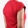 adidas Color Block Quick Dry Short Sleeve Tennis Shirt Women Tops Red Blue BQ3465