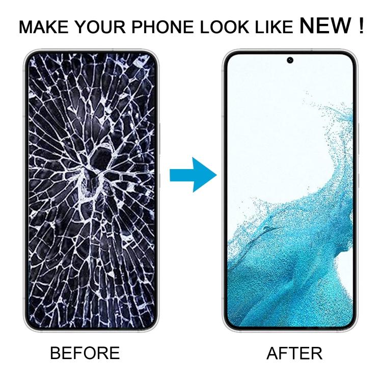 Pro Samsung Galaxy S22 5G SM-S901B EU verze TFT LCD displej digitizér kompletní sestava s rámečkem (Černá)