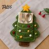 Felt Flatware Organizer Christmas Cutlery Holder DIY Kit, Holiday Pouch Craft Santa Napkin Set, Handmade Utensil Sleeve for Dinner Table, Xmas