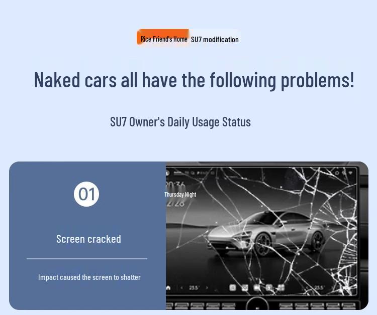 Xiaomi SU7 Dashboard Tempered Screen Protector
