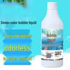 Non-Toxic Seven-Color Bubble Refill for Kids' Bubble Machines - No Water Needed