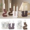 Silicone Candle Base Moulds Candle Stand Molds S/U Shape Craft Molds Flexible Silicone Molds Silicone Handmade Supplies