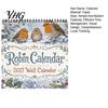 Daily Task Tracker 2027 Bird Wall Calendar, 12-Month Monthly Planner for Home Office Kitchen, Festival Event Cultural Decor with Beautifully