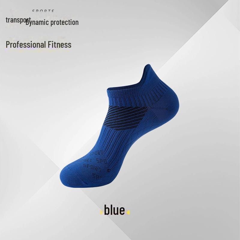 

Носки-лодочки для бега унисекс, быстросохнущие, нескользящие — дышащие и легкие для лета Size 36-42 синий