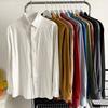 Men's Loose Shirts Casual Multi Colors Cotton Linen Cool Summer Breathable Harajuku Male Baggy Shirt for Men Button Up