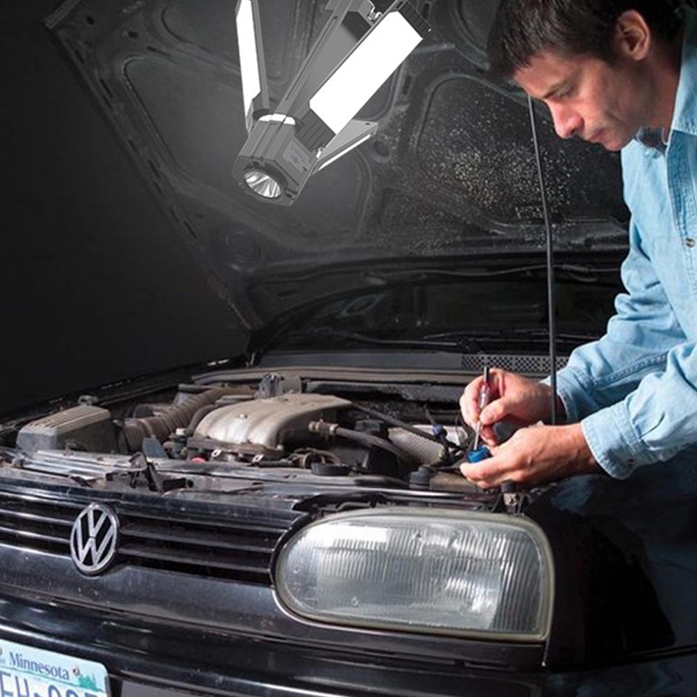 Folding LED Camping Light Multifunctional Tent Lamp Type C USB Charging Collapsible Tent Light for Hiking Emergency