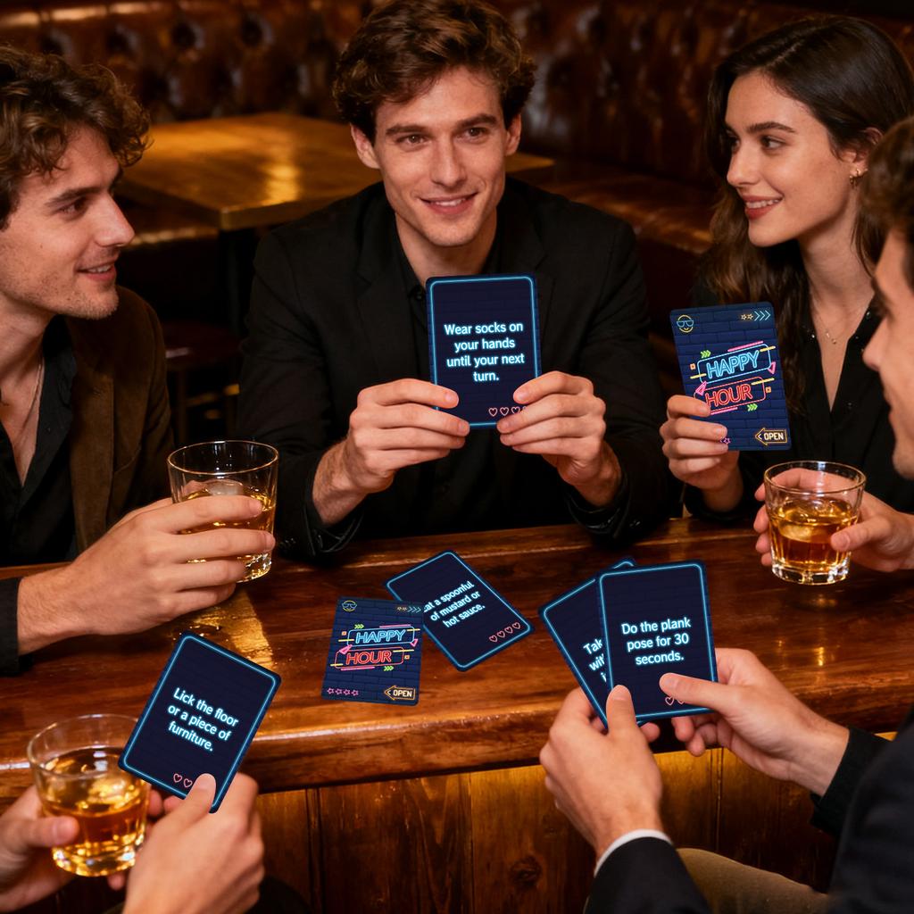 50-Pack Party Game Cards Multiplayer Tabletop Entertainment Interactive Fun Card Game Deck