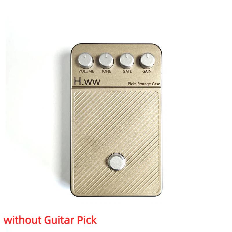 High Quality Faux Leather Guitar Pick Holder Case Slide Cover Stompbox Effect Pedal Style Stage Accessory Guitarist Gift