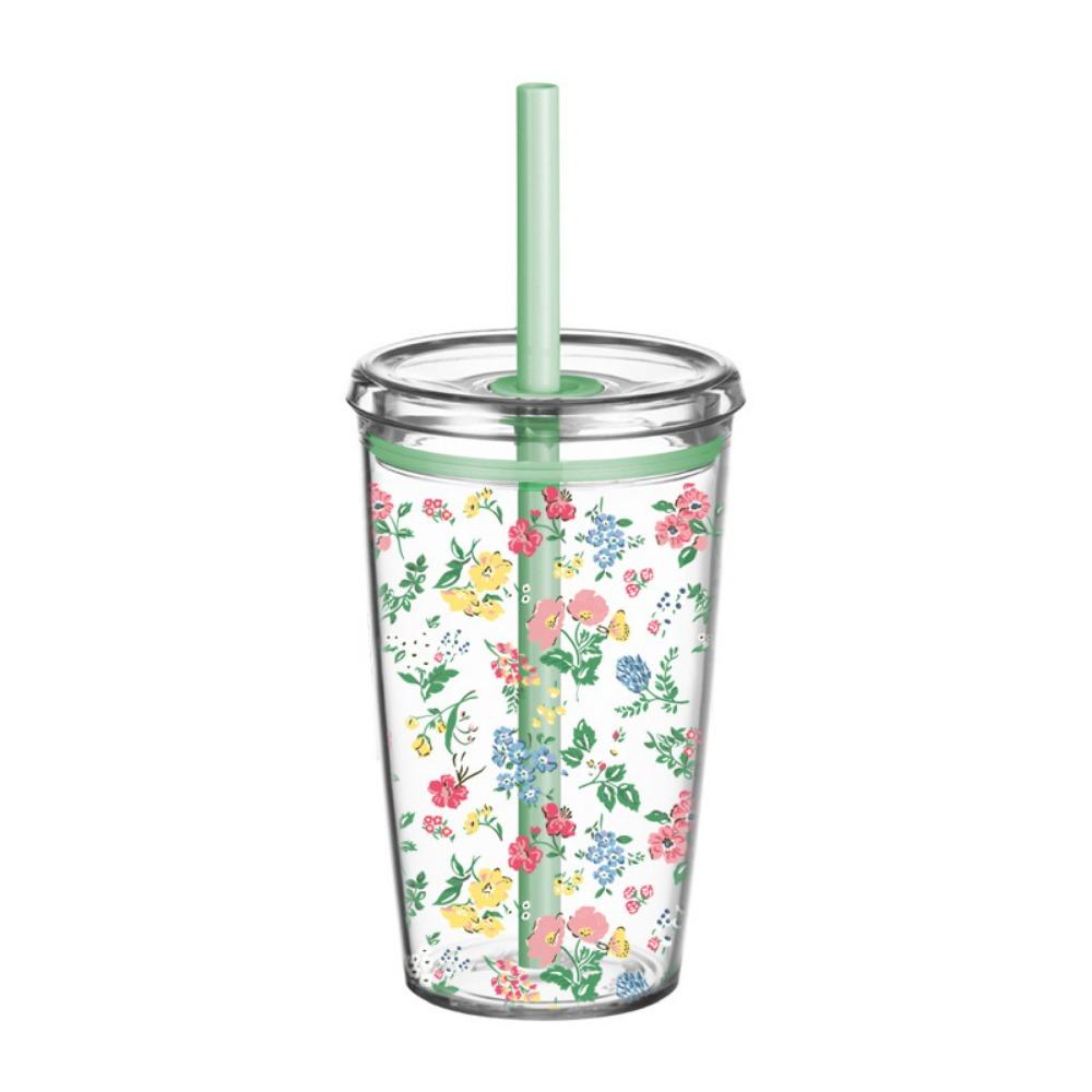450ML Straw Cup Transparent Water Cup Cute Water Bottle  Home Office