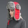 Unisex Winter Rabbit Fur Lei Feng Hat: Warm, Thick, Ear Protection for Outdoor and Skiing