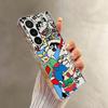 Shin Cartoon Little White Case for Samsung Galaxy ZFold7 ZFold4 ZFold6 ZFold3 ZFold5 Z Fold 7 6 5 4 3 Back Phone Cover