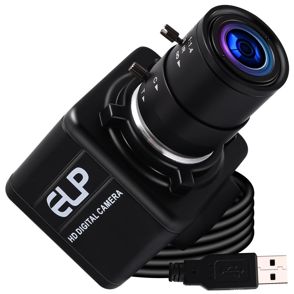 ELP Optical Zoom 2 Variable Focus Web Conferencing Gun Telephoto Sony Compatible with and Raspberry 1080P USB Computer Zoom 4x Variable Webcam Webcam,