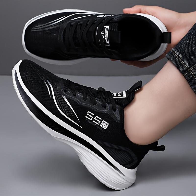Men's Breathable Mesh Casual Sneakers Spring Summer Soft Anti-Skid Shock Absorption Sole Running Shoes