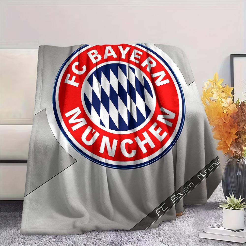 Flanelová deka s potiskem Bayern Mnichov, Vysoce kvalitní, Pohodlná pro všechna roční období, Domácí dekorace, Teplo a pohodlí, Perfektní jako vánoční dárky