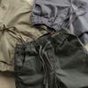 Men's Trendy Korean Solid Color Cuffed Overalls - Casual Spring/Autumn Loose Work Pants