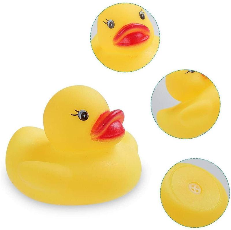 1-30PCS Yellow Mini Rubber Squeaky Ducks Bath Shower Funny Cute Collection Doll Toys