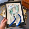 New silk scarf women's fashion versatile high-end small square scarf Korean version neck protection scarf spring and autumn retro scarf tied bag