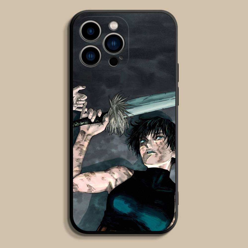 M-Maki Zenin Jujutsu Kaisen Phone Case For iPhone 17,16,15,14,13,12,Pro,Max,Plus,E,SE4,Air,Mini Black Soft Cover