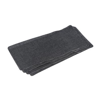 4Pcs Denim Patches Iron-on Patches for Clothing Repair Fabric Repair Patches Iron-On Mending Fabric Black