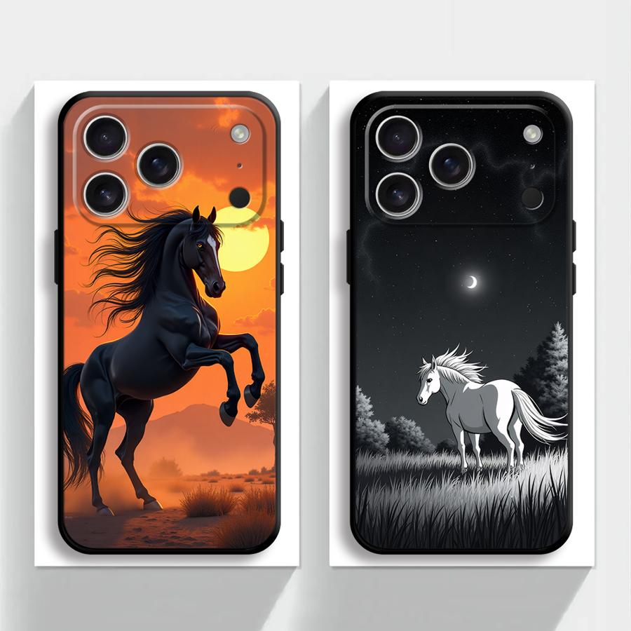 Case for Apple iPhone 17 Pro Max 15 Pro 7 8 12 11 Air 13 14 16 XR XS MAX Funda Phone Cover Sky Horse