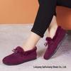 Dames Gevoerde Platte Schoenen - Warm, Velours, Herfst/Winter 2022 Collectie