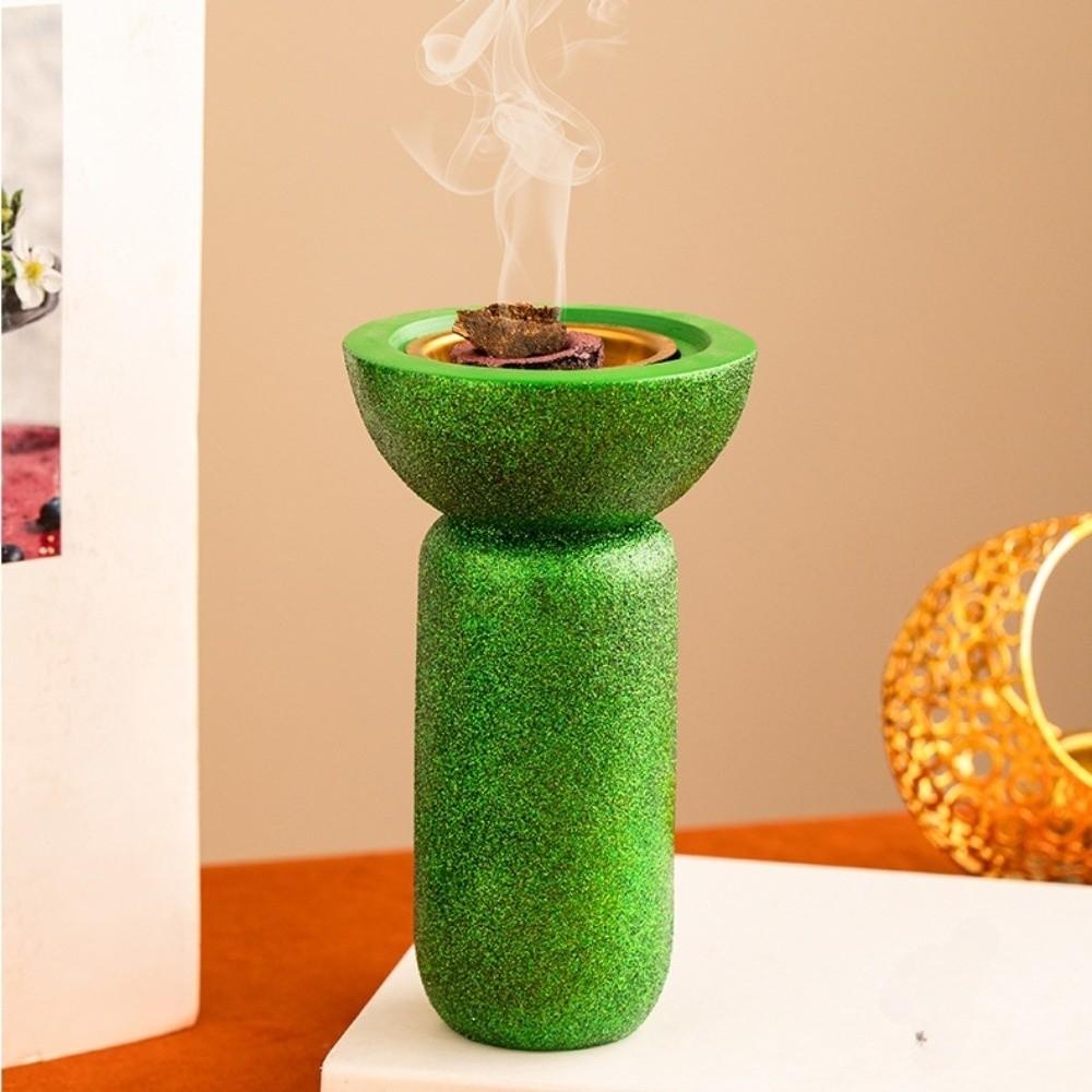 Luxus Weihrauch Diffusor Harz Aromatherapie Brenner Glitzer Basis Räuchergefäß Wohnzimmer