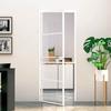 VidaXL Interior Door White 76x201.5 Cm Tempered Glass Thin Aluminum 153666