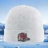 Truck wheels design red cabin structure Men Women Unisex Knitted Hat Beanie Pullover Cap Winter Thermal Warm Christmas Outdoor C