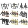 28pcs Pack Battle Soldiers, Generals And Droids With Weapons Set, Building Blocks Action Figures Toys Kids Gifts - Sjue