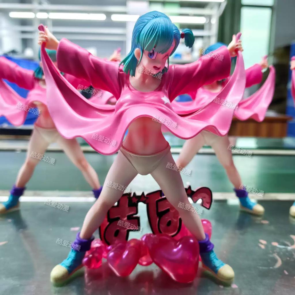 Anime Figure Bulma Pink Dress Dragon Ball Resonance Series Pvc Model Two Dimensional Beautiful Girl Ornament For Collectors
