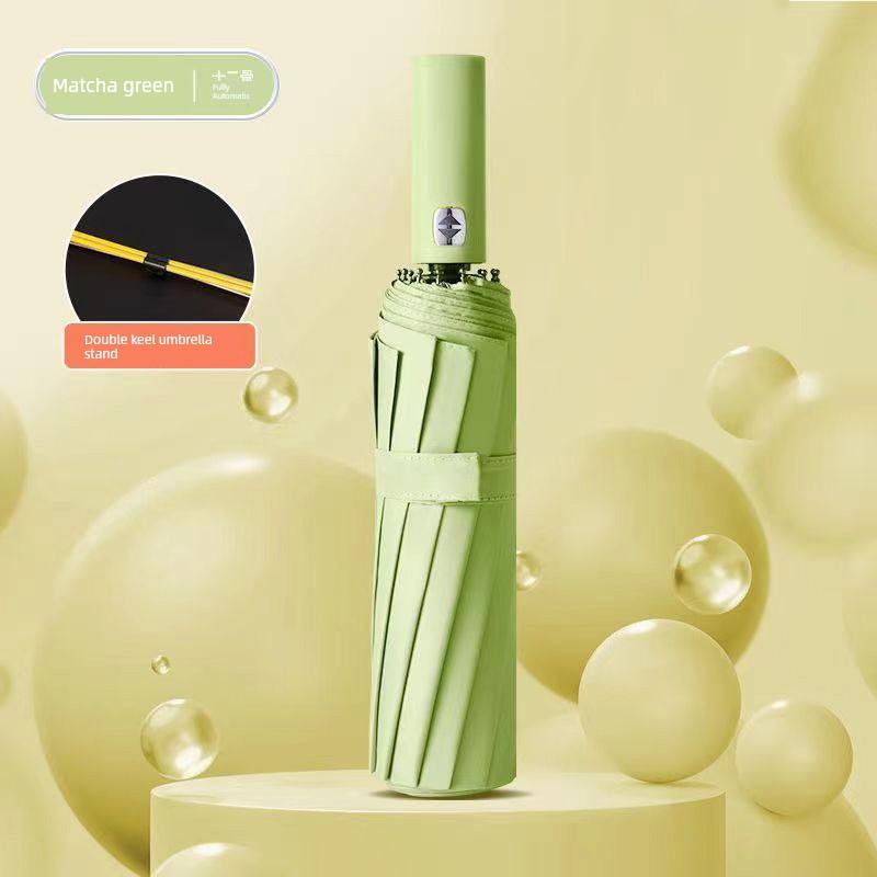 Fully Automatic Umbrella, Enlarged, Thickened and Reinforced, Suitable for Both Men and Women, for Both Sunny and Rainy Weather, Portable for